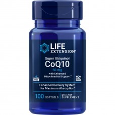 Life Extension Super Ubiquinol CoQ10 with Enhanced Mitochondrial Support™ 50 mg, 100 softgels